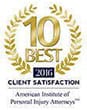 10 Best 2016 | Client Satisfaction | American Institute of Personal Injury Attorneys