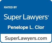 Super Lawyers for Attorney Penelope L. Clor Badge