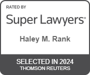 Rated By Super Lawyers | Haley M. Rank | Selected In 2024 Thomson Reuters