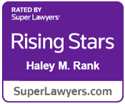 Rated By Super lawyers Rising Stars Haley M. Rank SupersLawyers.com